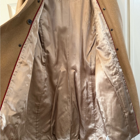 J. Crew Nello Gori Tan/Camel Pea Coat Trench Size 8 - Picture 7 of 12